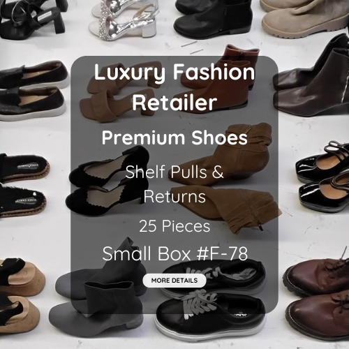 Luxury Fashion Retailer | Premium Shoes | Shelf Pulls & Returns | 25 Pieces | Small Box #F-78