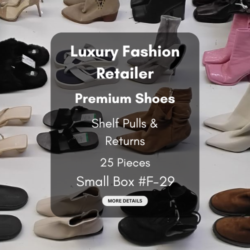 Luxury Fashion Retailer | Premium Shoes | Shelf Pulls & Returns | 25 Pieces | Small Box #F-29