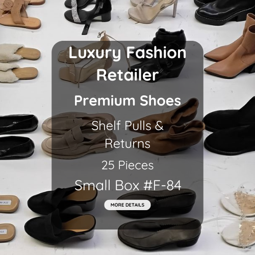 Luxury Fashion Retailer | Premium Shoes | Shelf Pulls & Returns | 25 Pieces | Small Box #F-84