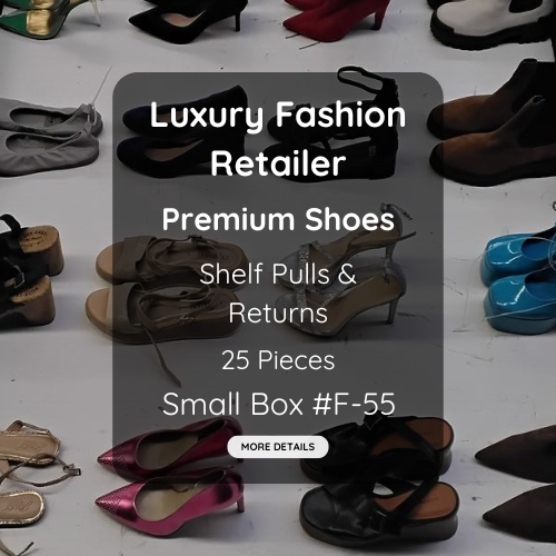 Luxury Fashion Retailer | Premium Shoes | Shelf Pulls & Returns | 25 Pieces | Small Box #F-55