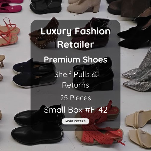 Luxury Fashion Retailer | Premium Shoes | Shelf Pulls & Returns | 25 Pieces | Small Box #F-42