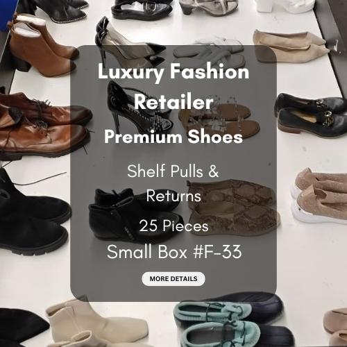 Luxury Fashion Retailer | Premium Shoes | Shelf Pulls & Returns | 25 Pieces | Small Box #F-33