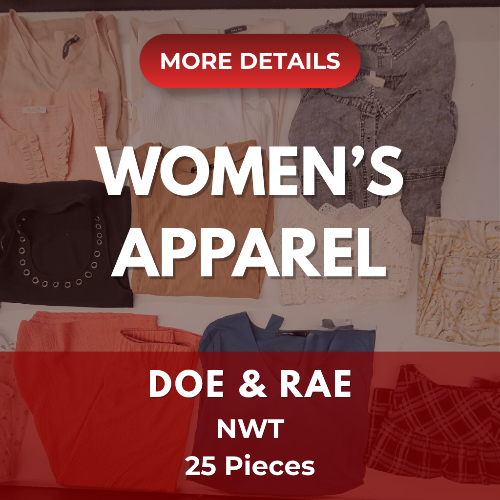 Doe & Rae Women's Contemporary | Assorted Women's Apparel | NWT | 25 Pieces | Small Box #Sma-541