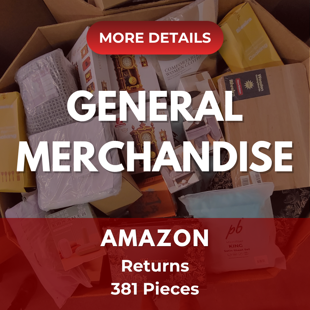 Amazon General Merchandise | Assorted Men's, Women's, Kid's General Merchandise | Returns | 381 Pieces | Pallet #PA-612