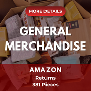 Amazon General Merchandise | Assorted Men's, Women's, Kid's General Merchandise | Returns | 381 Pieces | Pallet #PA-612