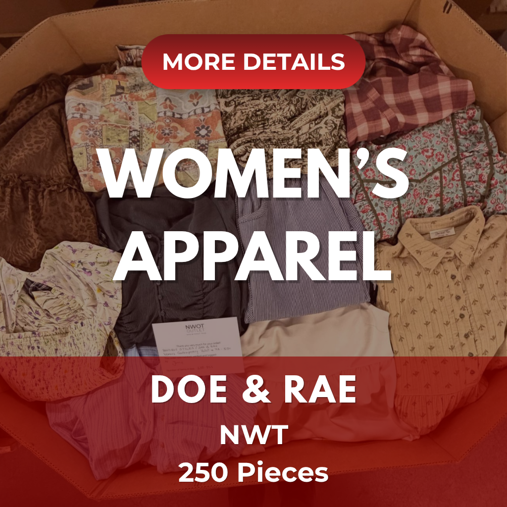 Doe & Rae | Assorted Women's Apparel | NWT | 250 Pieces | Pallet #PA-551