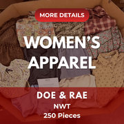 Doe & Rae | Assorted Women's Apparel | NWT | 250 Pieces | Pallet #PA-551