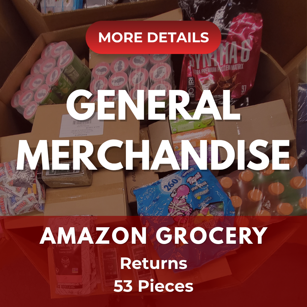 Amazon Grocery | Assorted Men's, Women's, Kid's General Merchandise | Returns | 53 Pieces | Pallet #PA-610