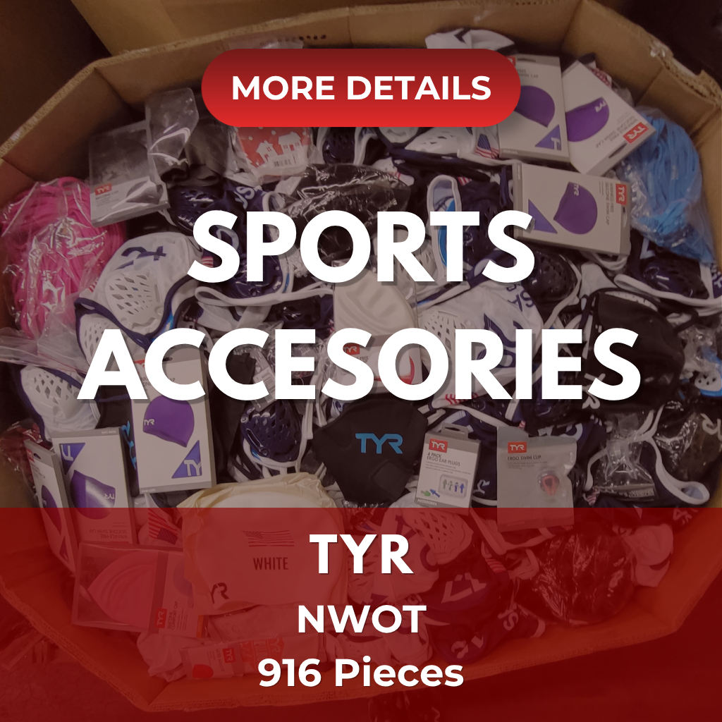 TYR | Assorted Men's, Women's, Kid's Accessories | NWOT | 916 Pieces | Pallet #PA-599