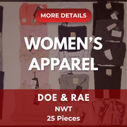 Doe & Rae women's contemporary | Assorted Women's Apparel | NWT | 25 Pieces | Small Box #543