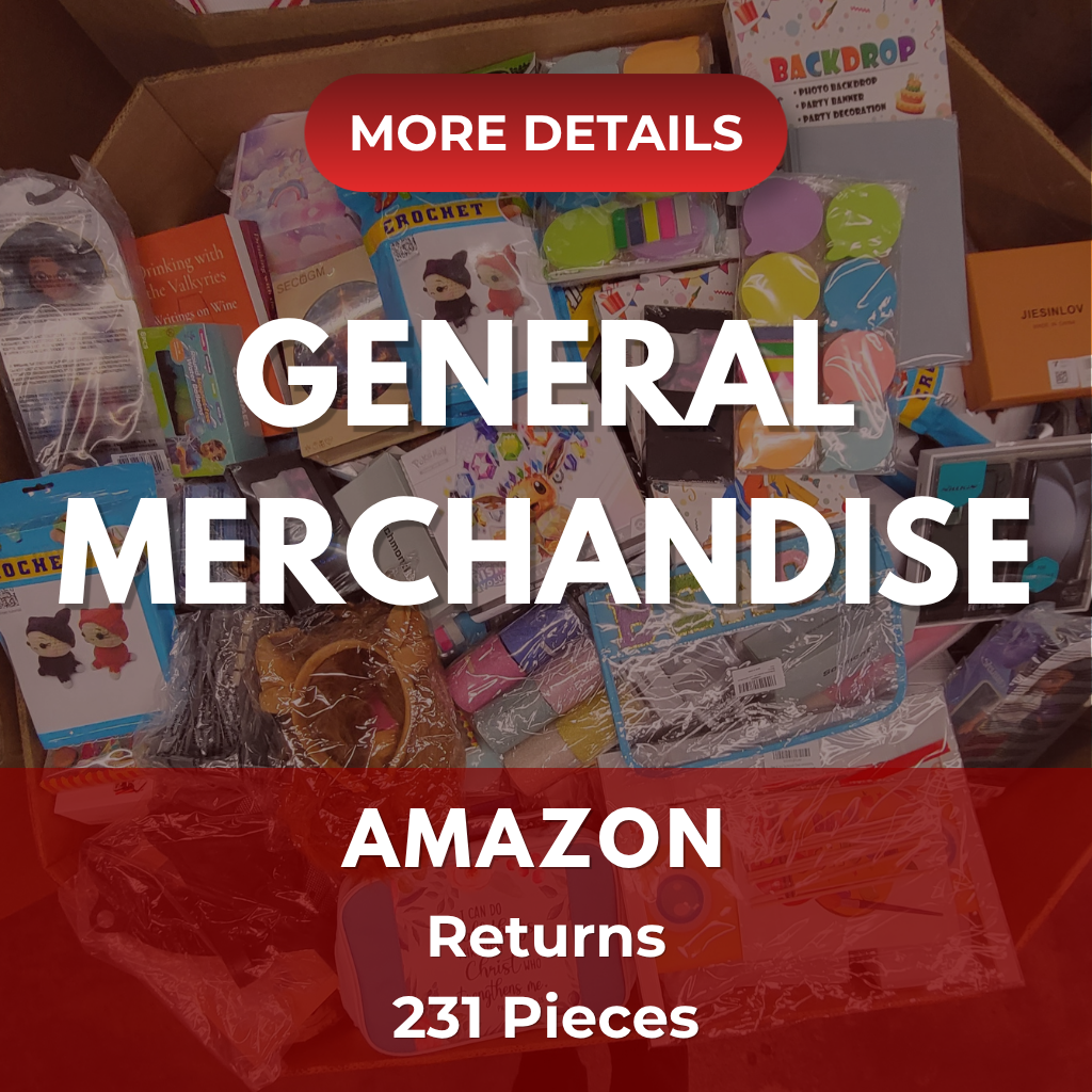 Amazon General Merchandise | Assorted Men's, Women's, Kid's General Merchandise | Returns | 231 Pieces | Pallet #PA-631