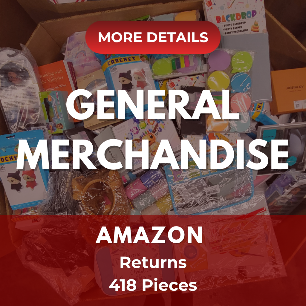 Amazon General Merchandise | Assorted Men's, Women's & Kid's General Merchandise | Returns | 418 Pieces | Pallet #629