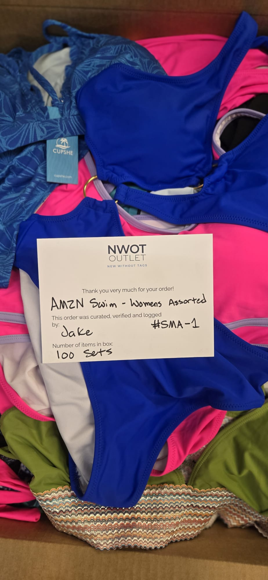 AMZN | Women's Assorted Swimwear Sets | NWT/NIB | 100 Pieces | Small Box #SMA-1