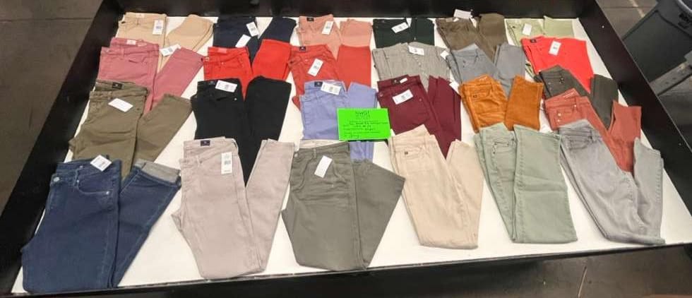 Brand Names | AG | Assorted Women's Jeans & Pants | 25 Pieces | Small Box #SMA-16