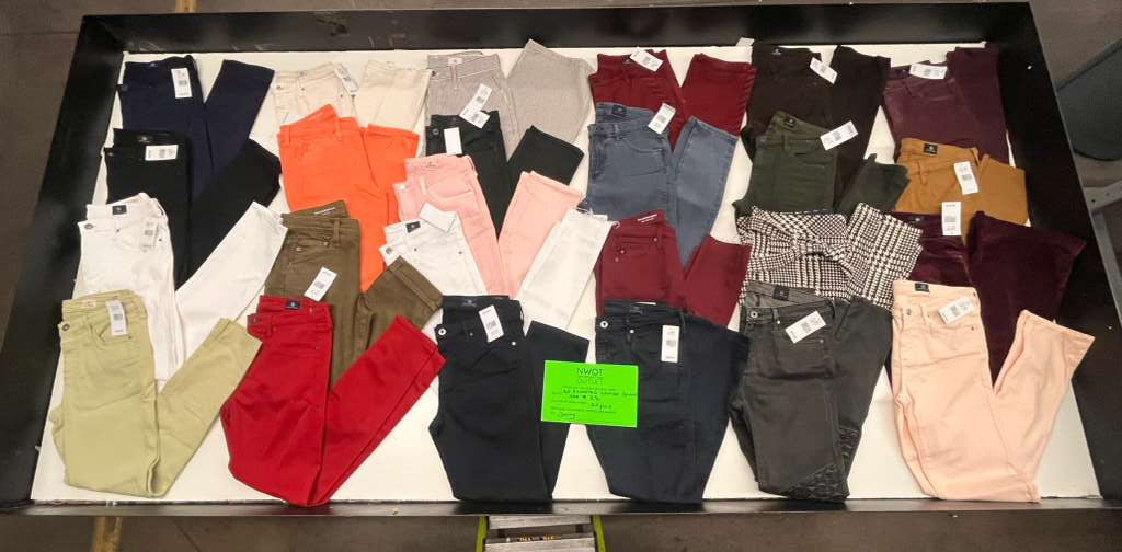 Brand Names | AG | Assorted Women's Jeans & Pants | 25 Pieces | Small Box #SMA-22