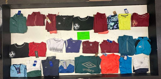 LA Brands | Mizuno | Assorted Athletic Apparel | 25 Pieces | Small Box #SMA-44