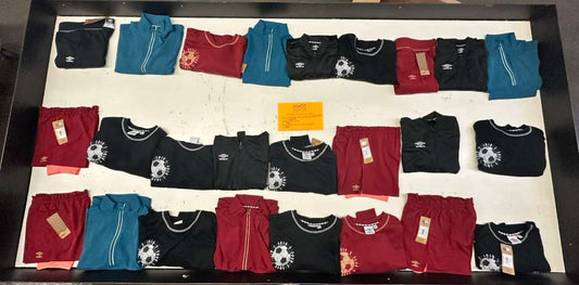 LA Brands | Mizuno | Assorted Athletic Apparel | 25 Pieces | Small Box #SMA-48