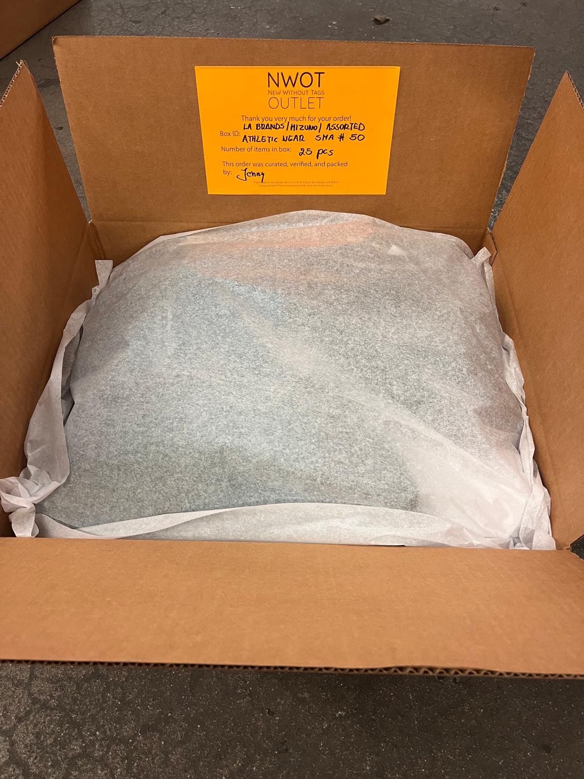 LA Brands | Mizuno | Assorted Athletic Apparel | 25 Pieces | Small Box #SMA-50