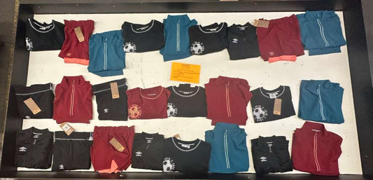 LA Brands | Mizuno | Assorted Athletic Apparel | 25 Pieces | Small Box #SMA-51