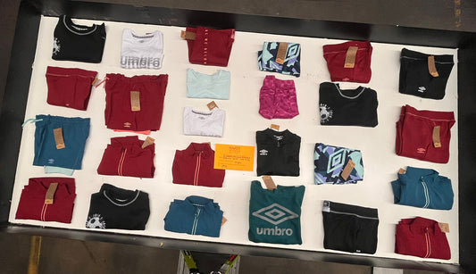 LA Brands | Mizuno | Assorted Athletic Apparel | 25 Pieces | Small Box #SMA-53