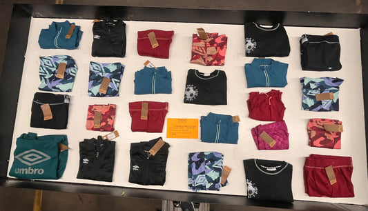 LA Brands | Mizuno | Assorted Athletic Apparel | 25 Pieces | Small Box #SMA-57