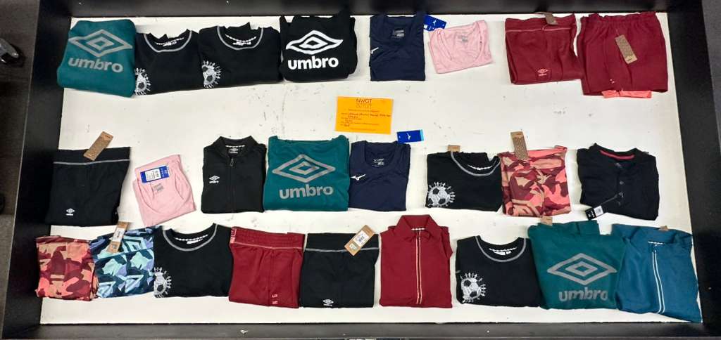 LA Brands | Mizuno | Assorted Athletic Apparel | 25 Pieces | Small Box #SMA-59