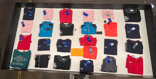 LA Brands | Mizuno | Assorted Athletic Apparel | 25 Pieces | Small Box #SMA-61