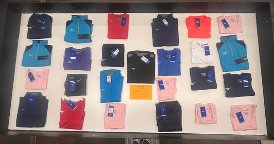 LA Brands | Mizuno | Assorted Athletic Apparel | 25 Pieces | Small Box #SMA-67
