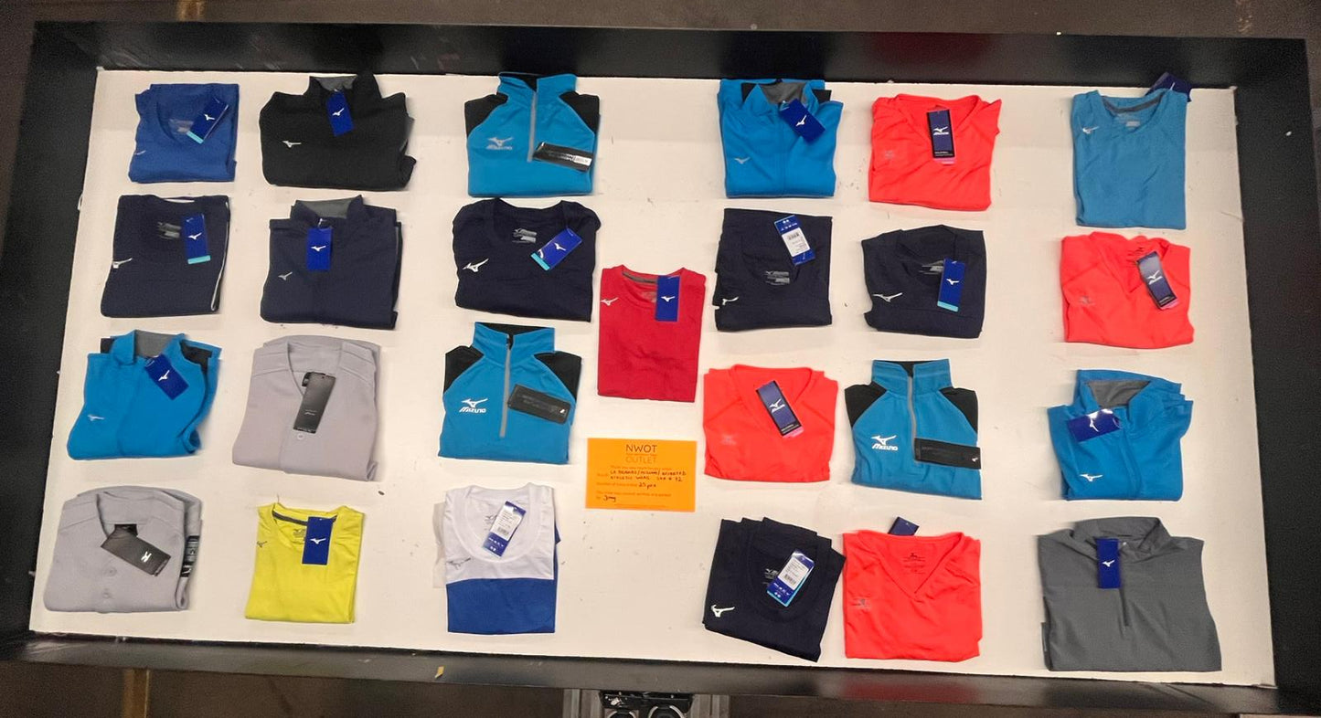 LA Brands | Mizuno | Assorted Athletic Apparel | 25 Pieces | Small Box #SMA-72