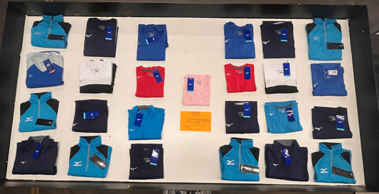 LA Brands | Mizuno | Assorted Athletic Apparel | 25 Pieces | Small Box #SMA-79