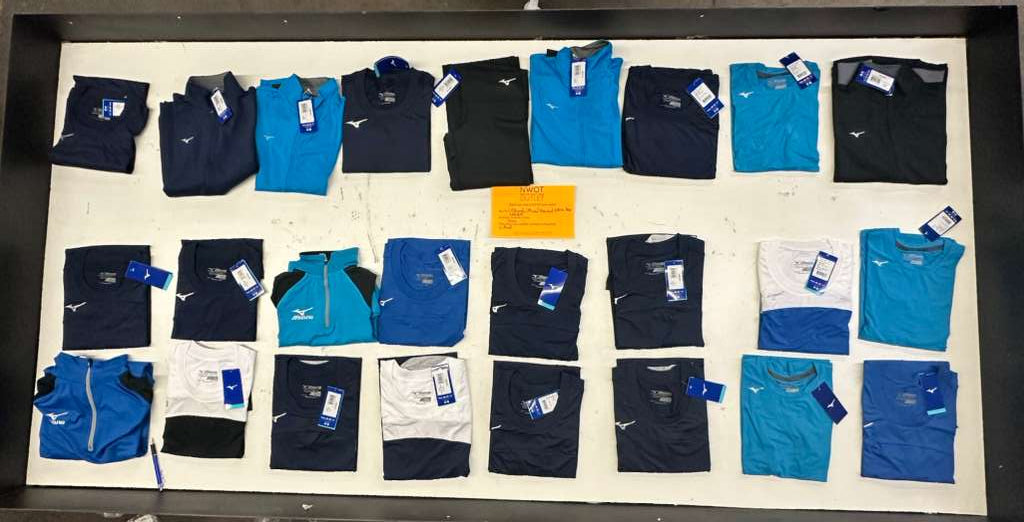 LA Brands | Mizuno | Assorted Athletic Apparel | 25 Pieces | Small Box #SMA-81