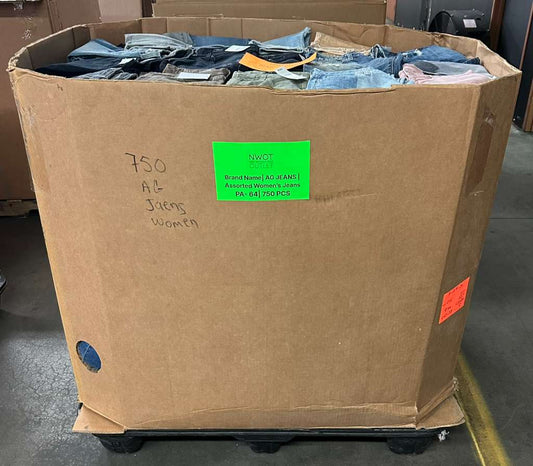 Brand Names | AG | Assorted Women's Jeans | 750 Pieces | Pallet #PA-64
