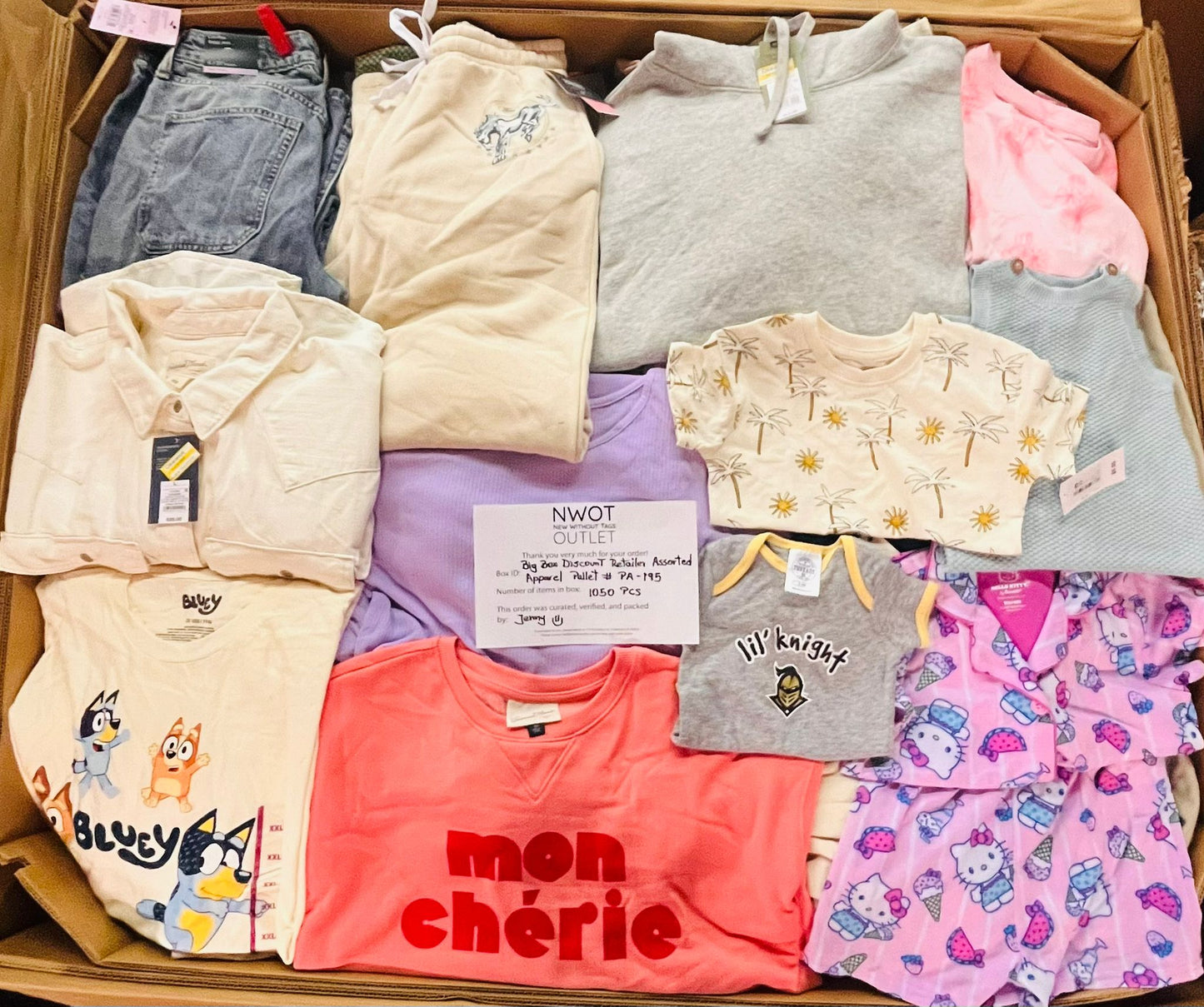 Target | Assorted  Apparel | 1050 Pieces | Shelf Pulls & Returns | Pallet #PA-195