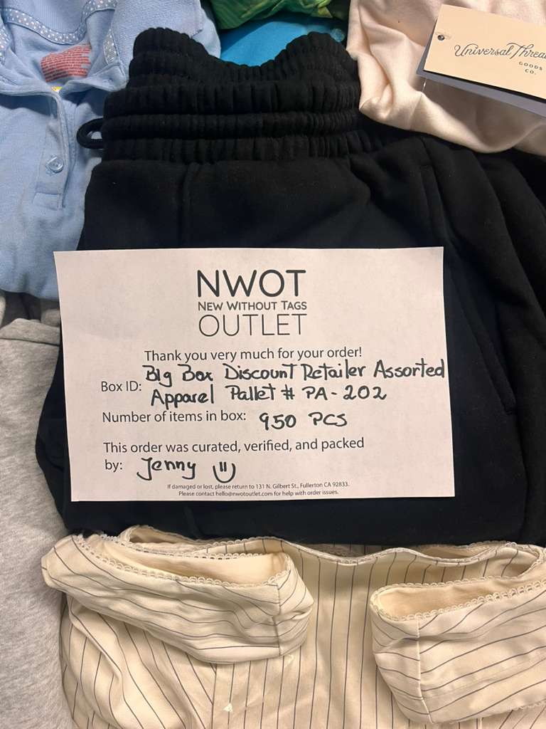Target | Assorted  Apparel | 950 Pieces | Shelf Pulls & Returns | Pallet #PA-202