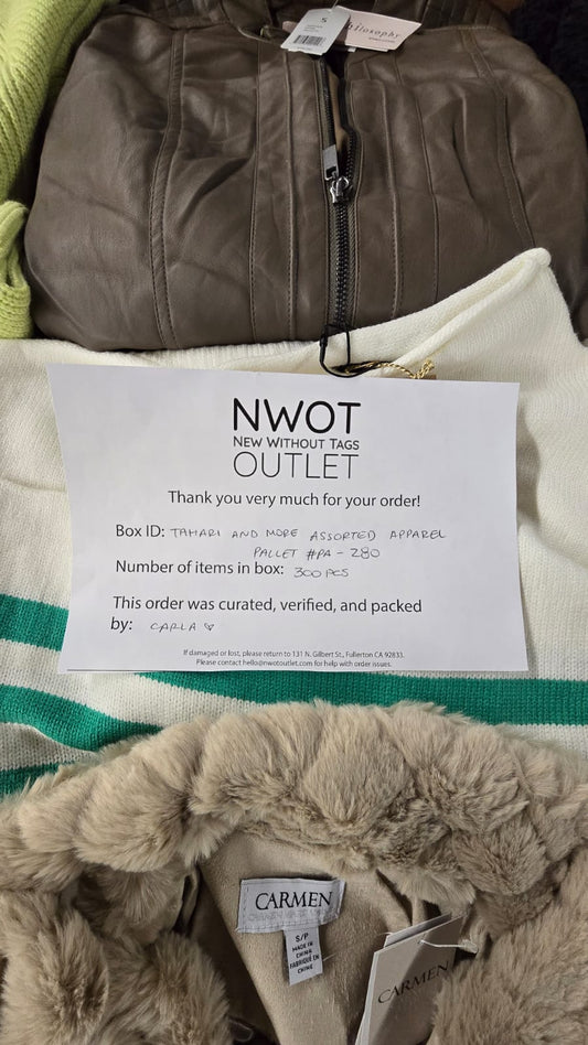 Tahari and more | Assorted  Apparel | 300 Pieces | New with Tag | Pallet #PA-280