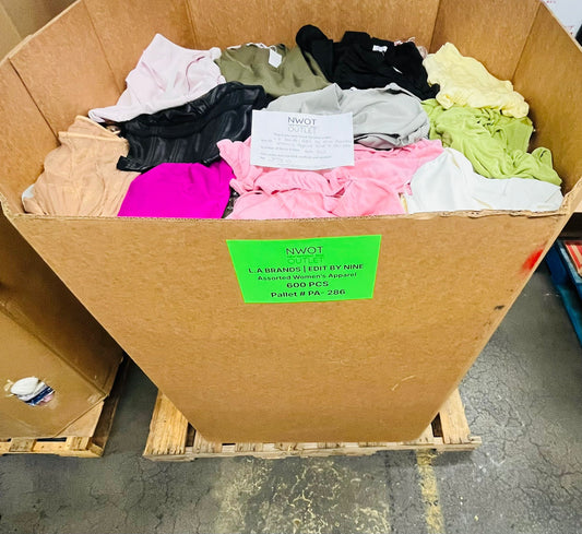 LA Brands | Edit by Nine | Assorted Apparel | 600 Pieces | Pallet #PA-286