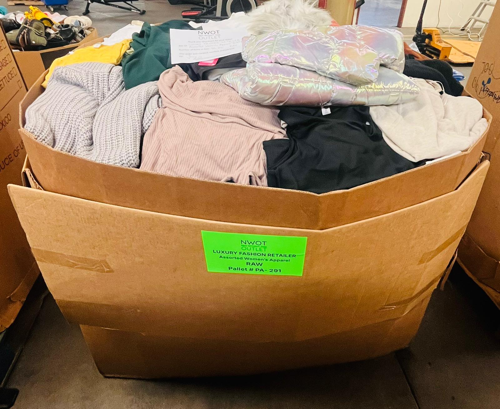 Luxury Fashion Retailer | RAW ALL SEASONS | Assorted Women's Apparel | Shelf Pulls & Returns | Apparel Pallet #PA-291