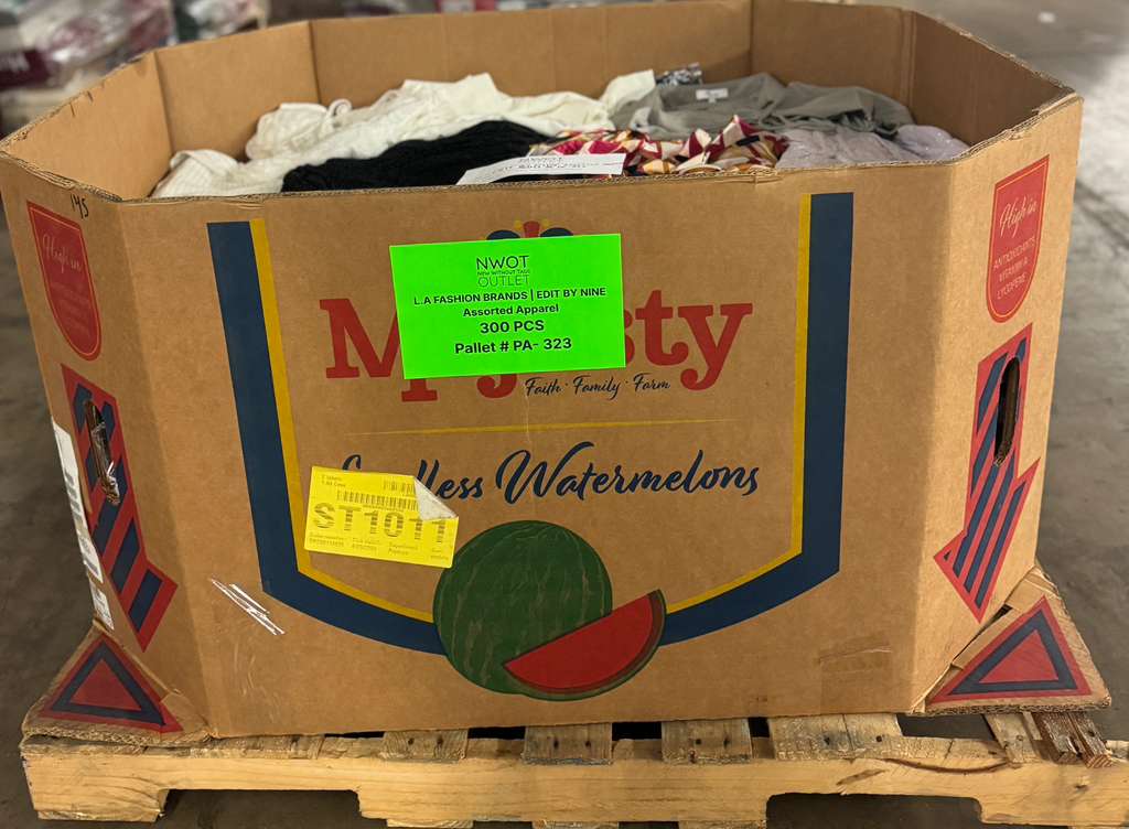 LA Brands | Edit by Nine | Assorted Apparel | 300 Pieces | Pallet #PA-323