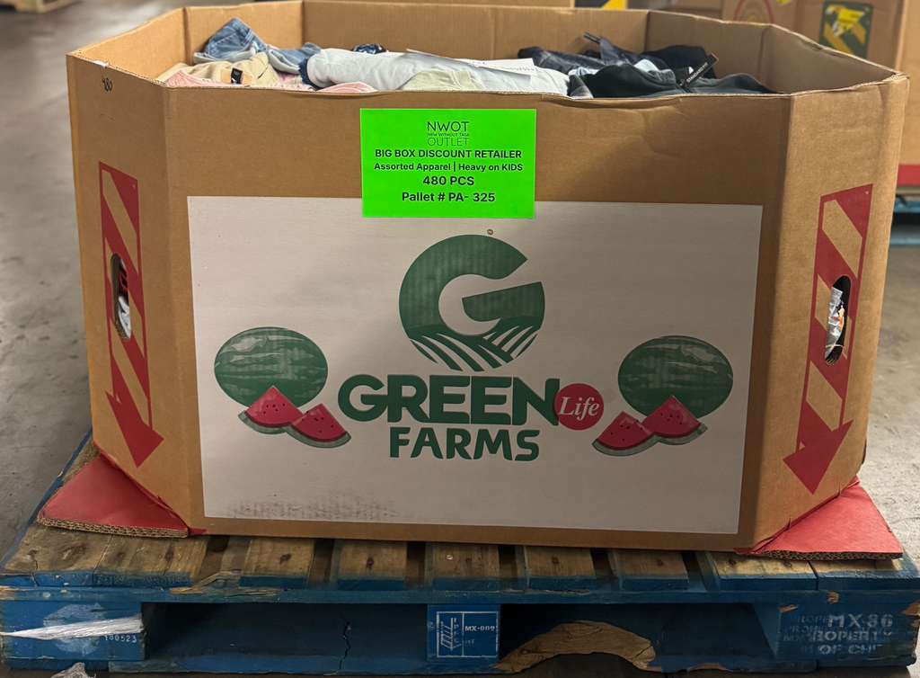 Target | Assorted  Apparel | 480 Pieces | Shelf Pulls & Returns | Pallet #PA-325
