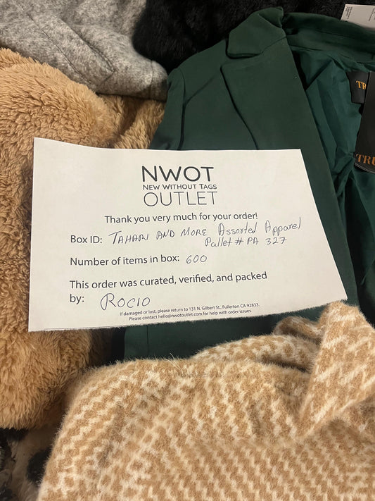 Tahari and more | Assorted  Apparel | 600 Pieces | New with Tag | Pallet #PA-327