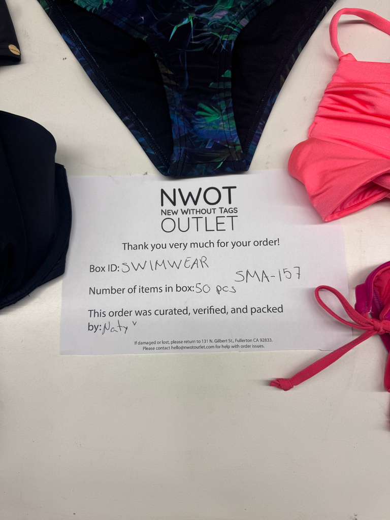 Swimwear  | Assorted Bikini Tops and Bikini Bottoms | 50 Pieces | Small Box # SMA-157