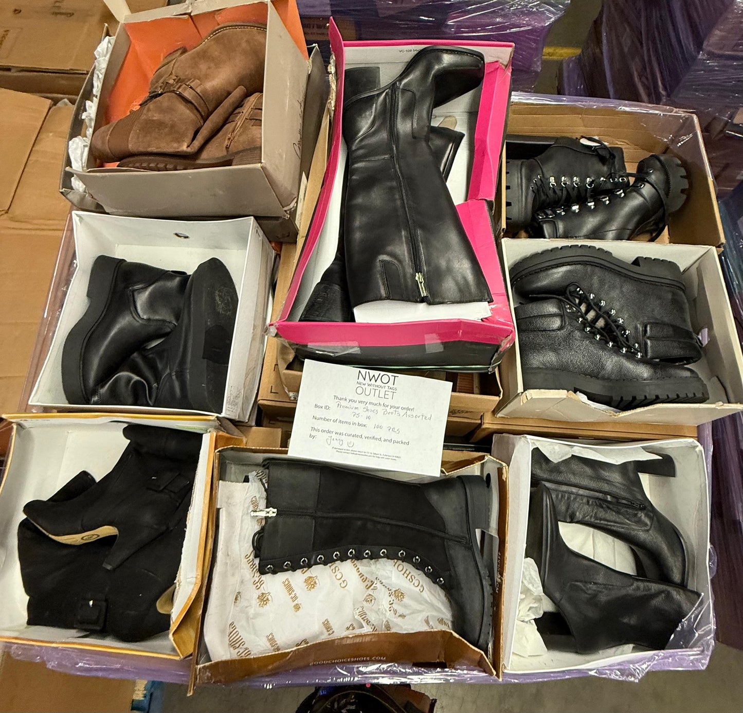 Premium Shoes | Boots Assorted  | 100 pairs | Pallets # PS-10