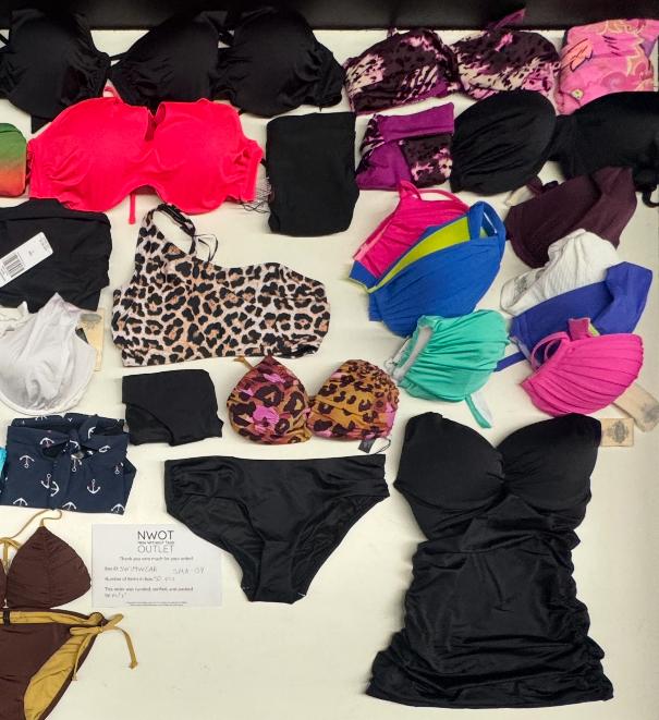 Swimwear  | Assorted Bikini Tops and Bikini Bottoms | 50 Pieces | Small Box # SMA-159