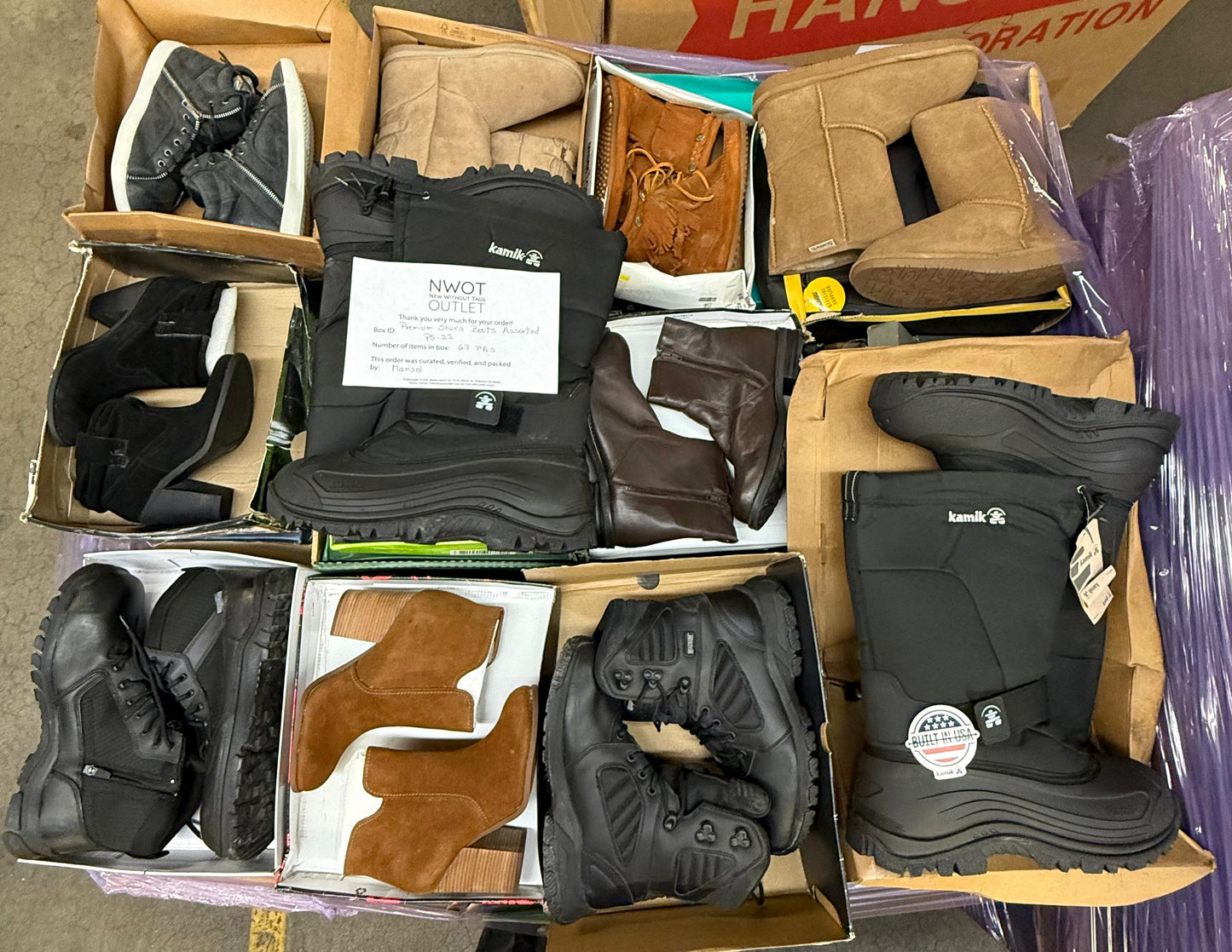Premium Shoes | Boots Assorted  | 67 pairs | Pallets # PS-22