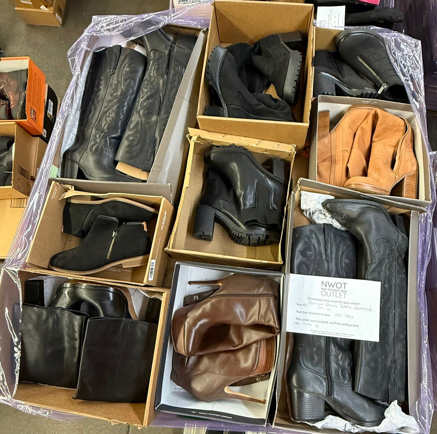 Premium Shoes | Boots Assorted  | 122 pairs | Pallets # PS-16