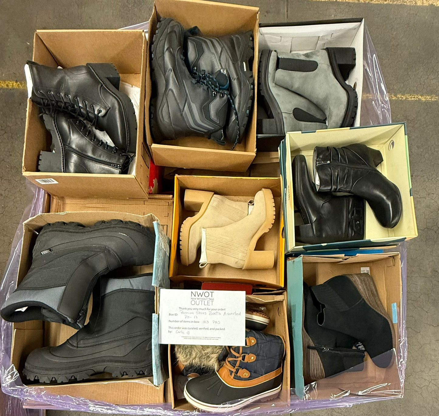 Premium Shoes | Boots Assorted  | 103 pairs | Pallets # PS-17