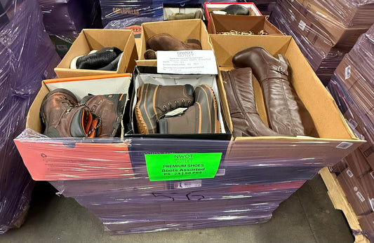 Premium Shoes | Boots Assorted  | 56 pairs | Pallets # PS-24