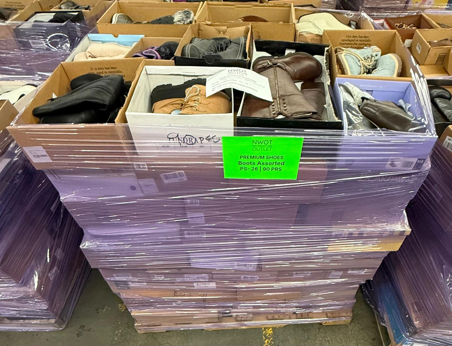 Premium Shoes | Boots Assorted  | 90 pairs | Pallets # PS-26