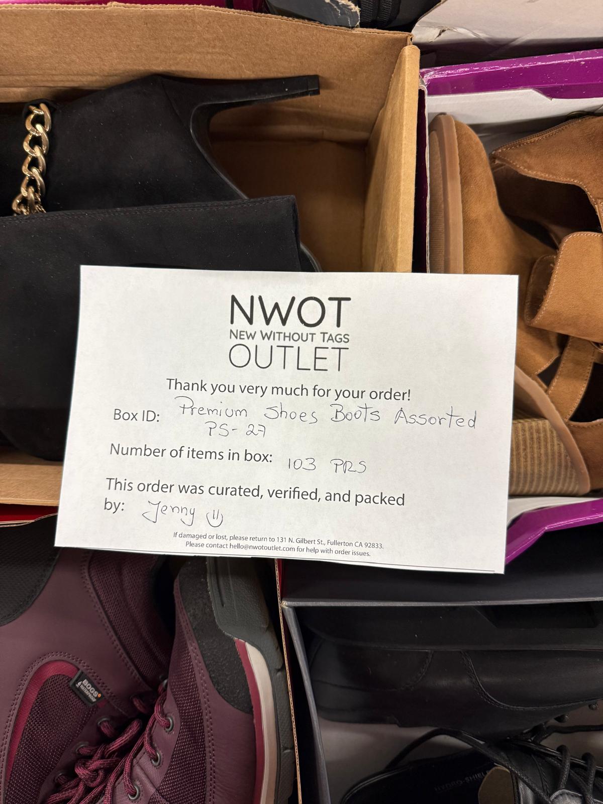 Premium Shoes | Boots Assorted  | 103 pairs | Pallets # PS-27