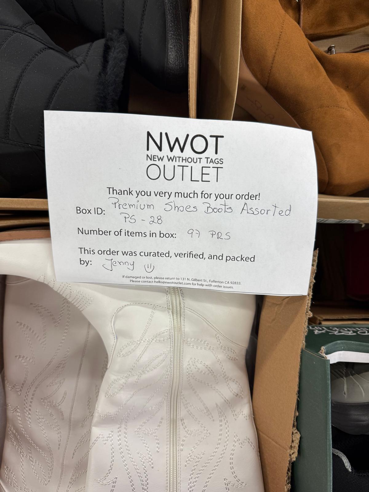 Premium Shoes | Boots Assorted  | 97 pairs | Pallets # PS-28